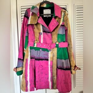Walter Baker Multicolor Trench Coat